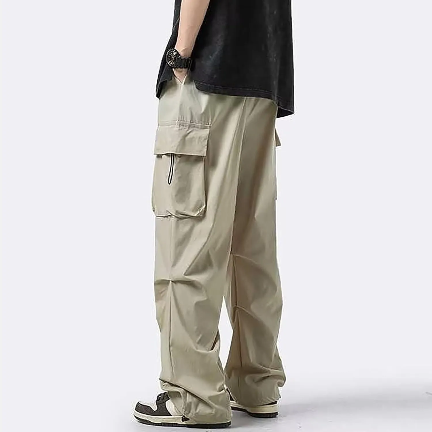 Baggy Pants fot Men Fashion Loose Fit Workout Hiking Cargo Pants Outdoor Active Athletic Hiking Trouser Cargo for Men