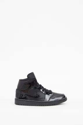 Black Air Jordan 1 Mid Sneaker