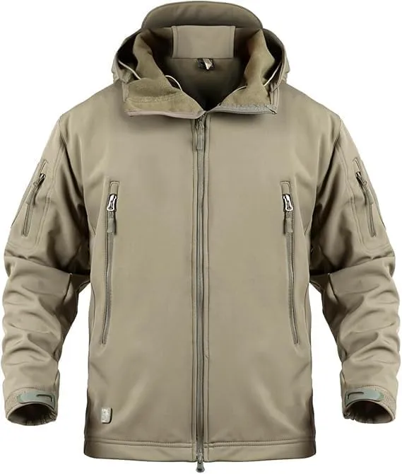 Blyo Waterproof Thermal Jacket Windproof Winter Ski Snow Jacket Hiking Outdoor Cold Weather Jackets Soft Shell Coat for Men