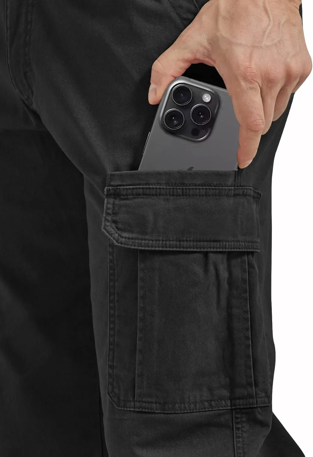 Cargo Pants for Men Camo Hiking Pants Work Casual Pants with Multi Pocket