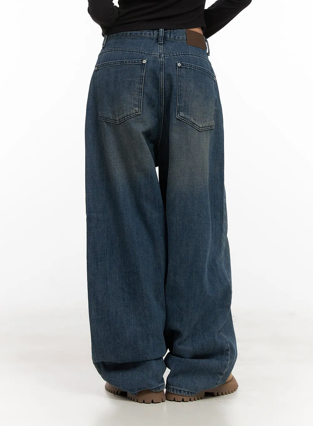Clara Oversize Cotton Denim Baggy Pants CD409
