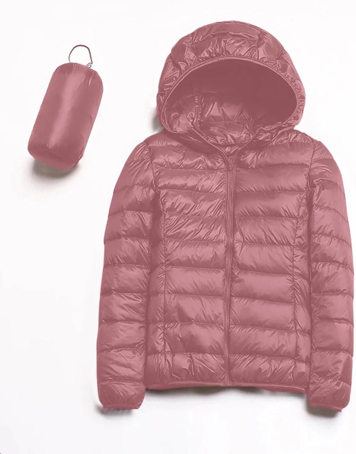 cooki Puffer Jacket Womens Winter Coats for Women 2024 Lightweight Packable Down Jacket Warm Hooded Quilted Puffer Coat
