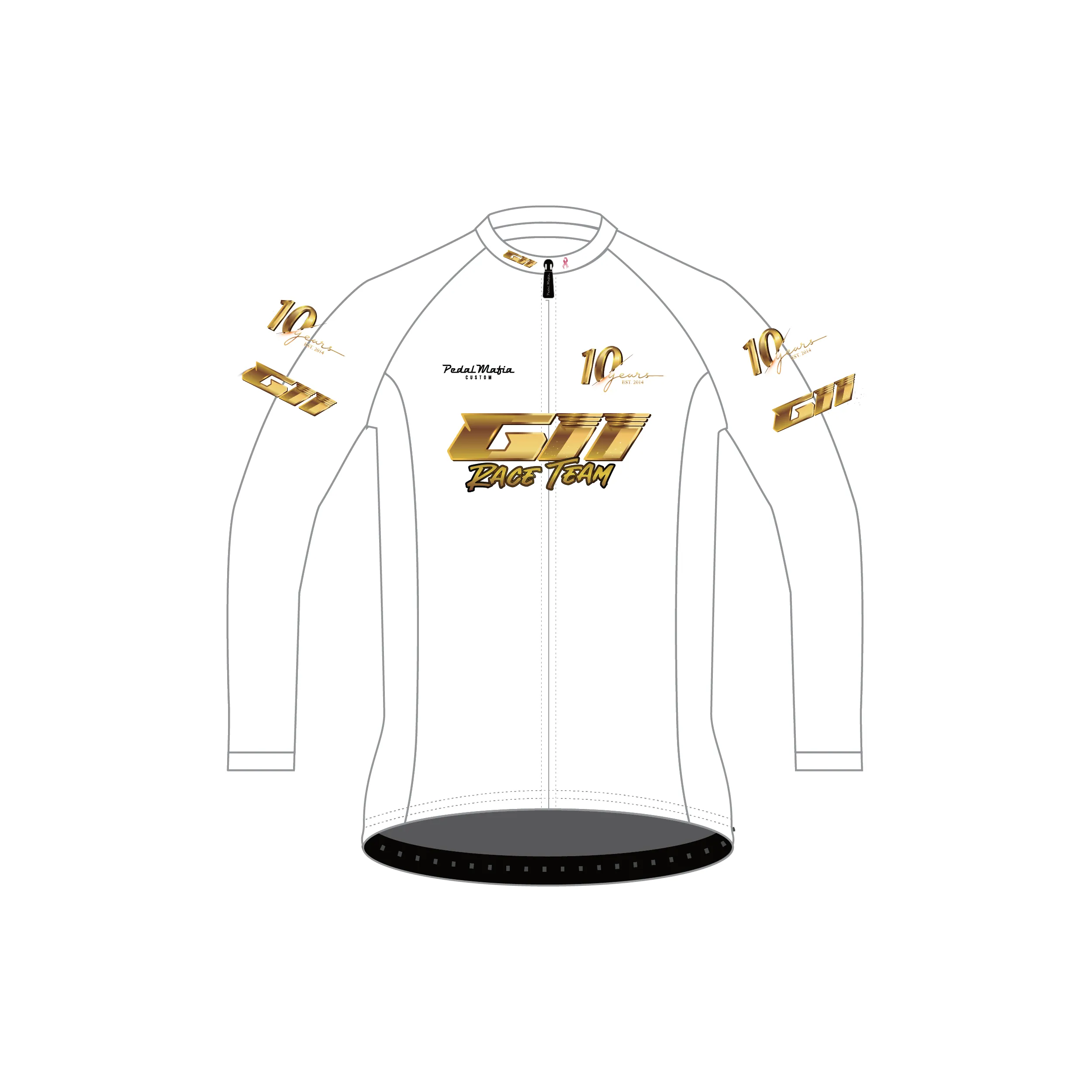 Custom Thermal Jacket - Gii Race Team White