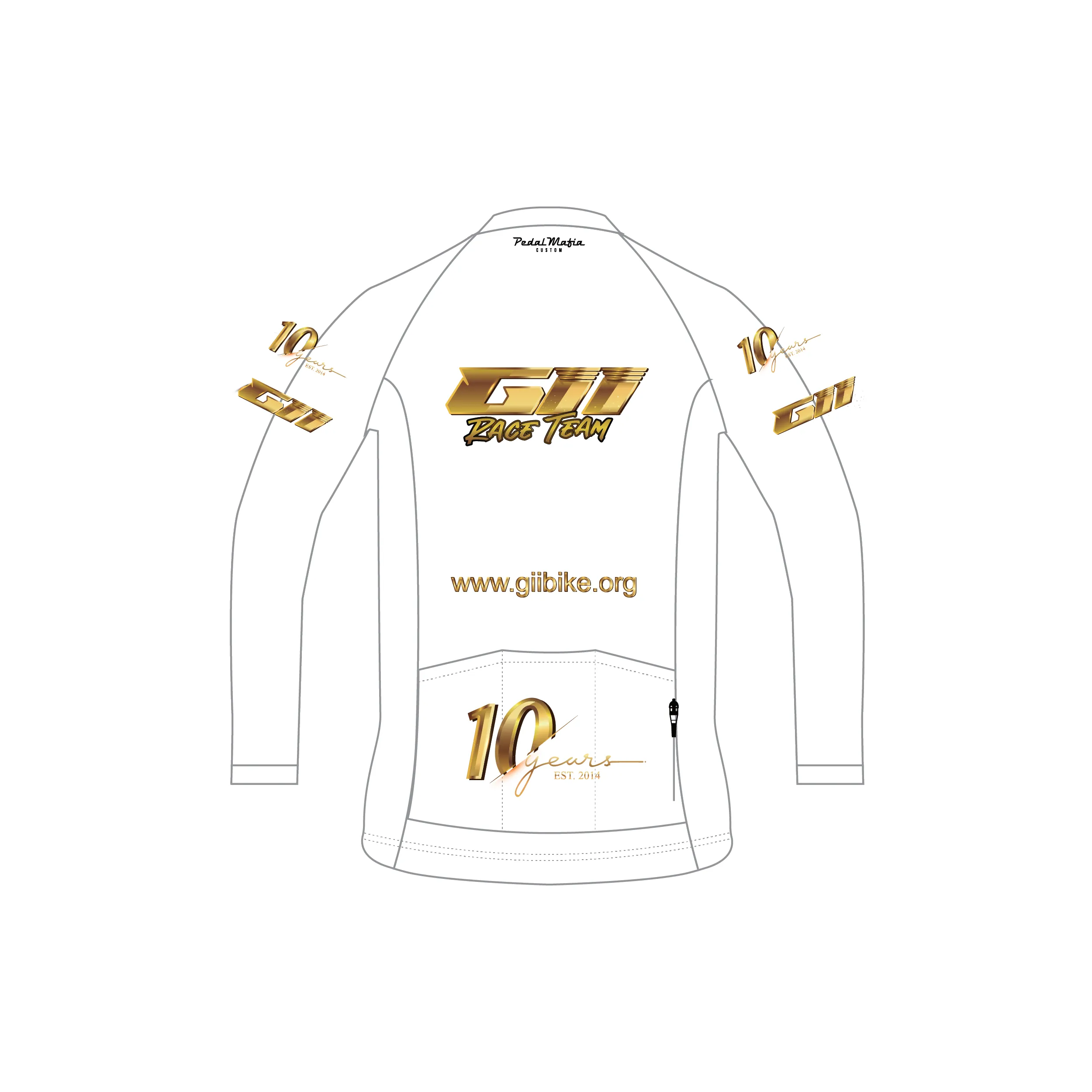 Custom Thermal Jacket - Gii Race Team White