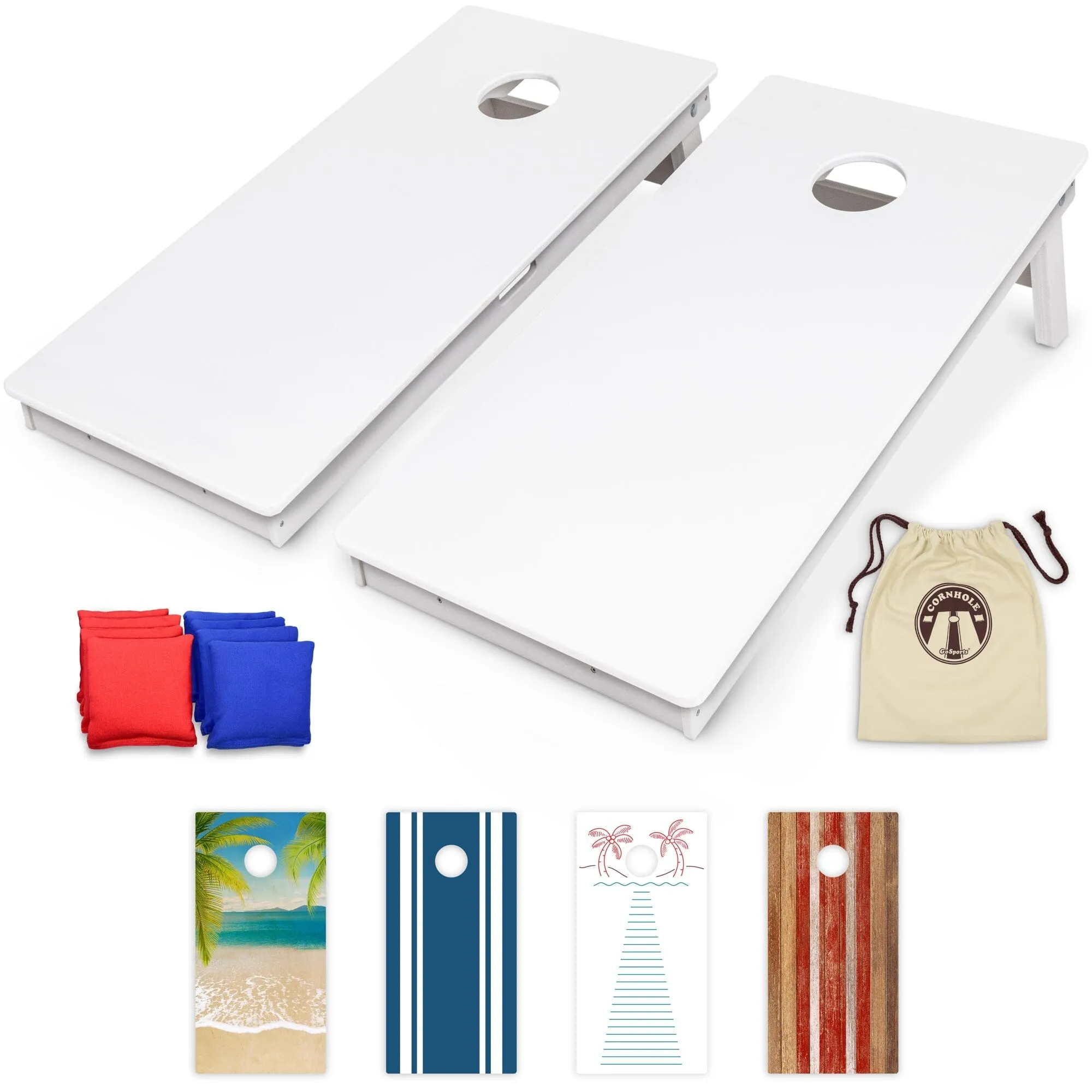 GoSports 4 x 2 ft Resort Collection All Weather Cornhole Board Set