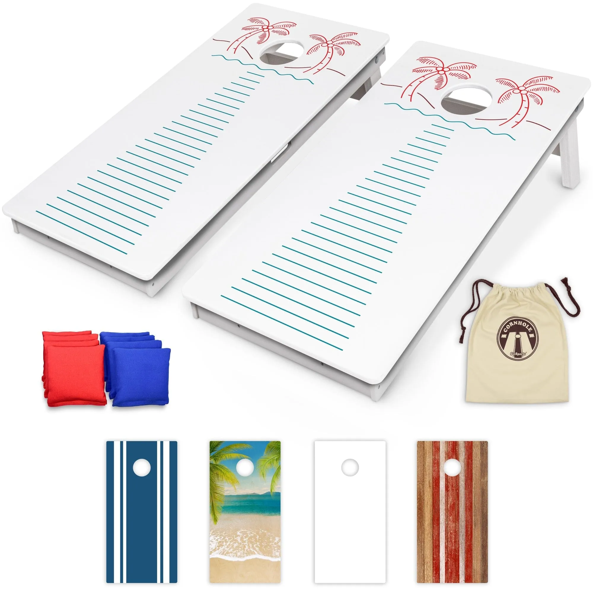 GoSports 4 x 2 ft Resort Collection All Weather Cornhole Board Set