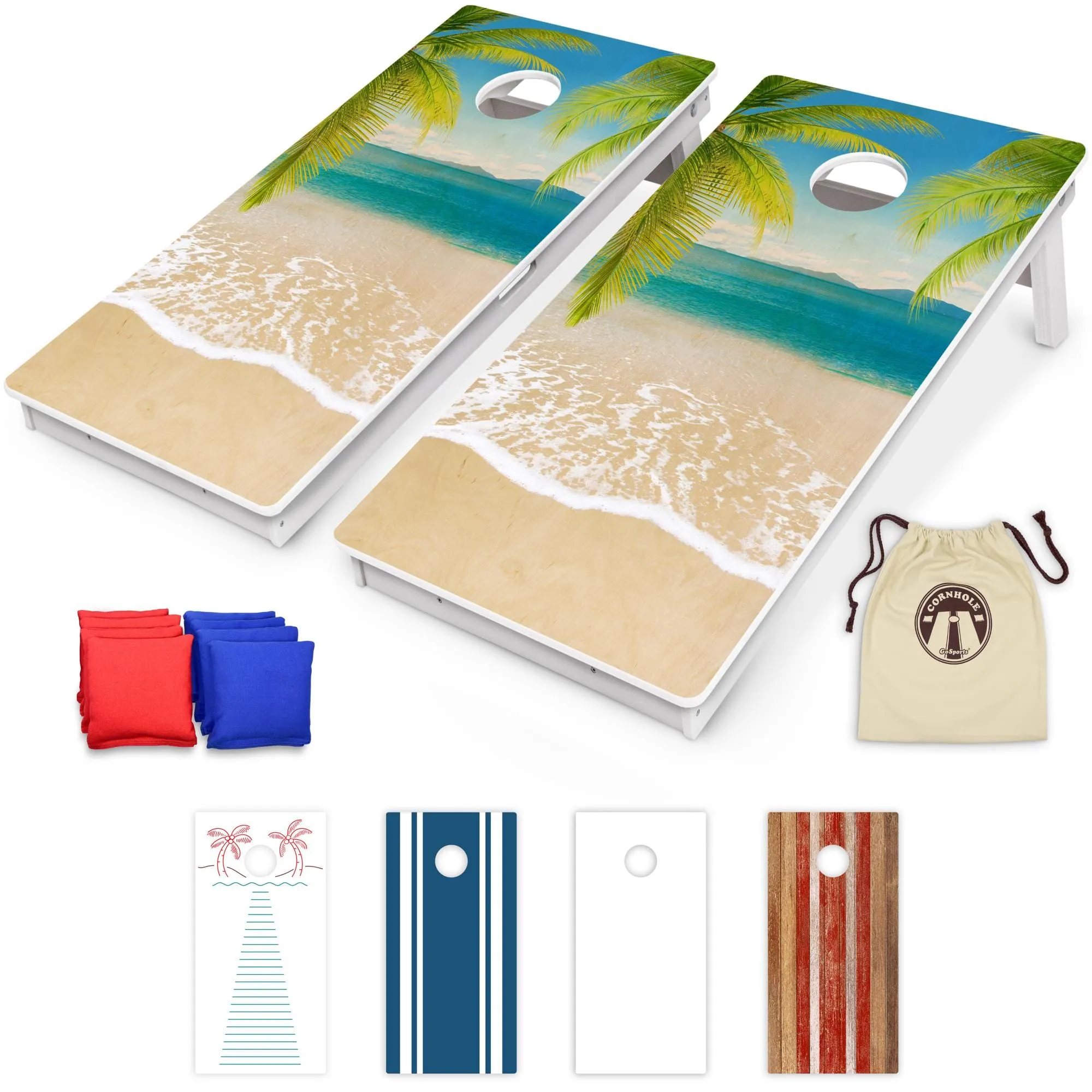 GoSports 4 x 2 ft Resort Collection All Weather Cornhole Board Set