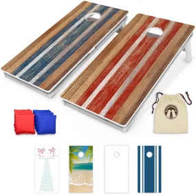 GoSports 4 x 2 ft Resort Collection All Weather Cornhole Board Set