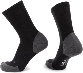 GRIP6 Crew Socks - Merino Wool Socks Made in the USA, Lightweight Wool Hiking Socks, Crew Socks for Men and Women