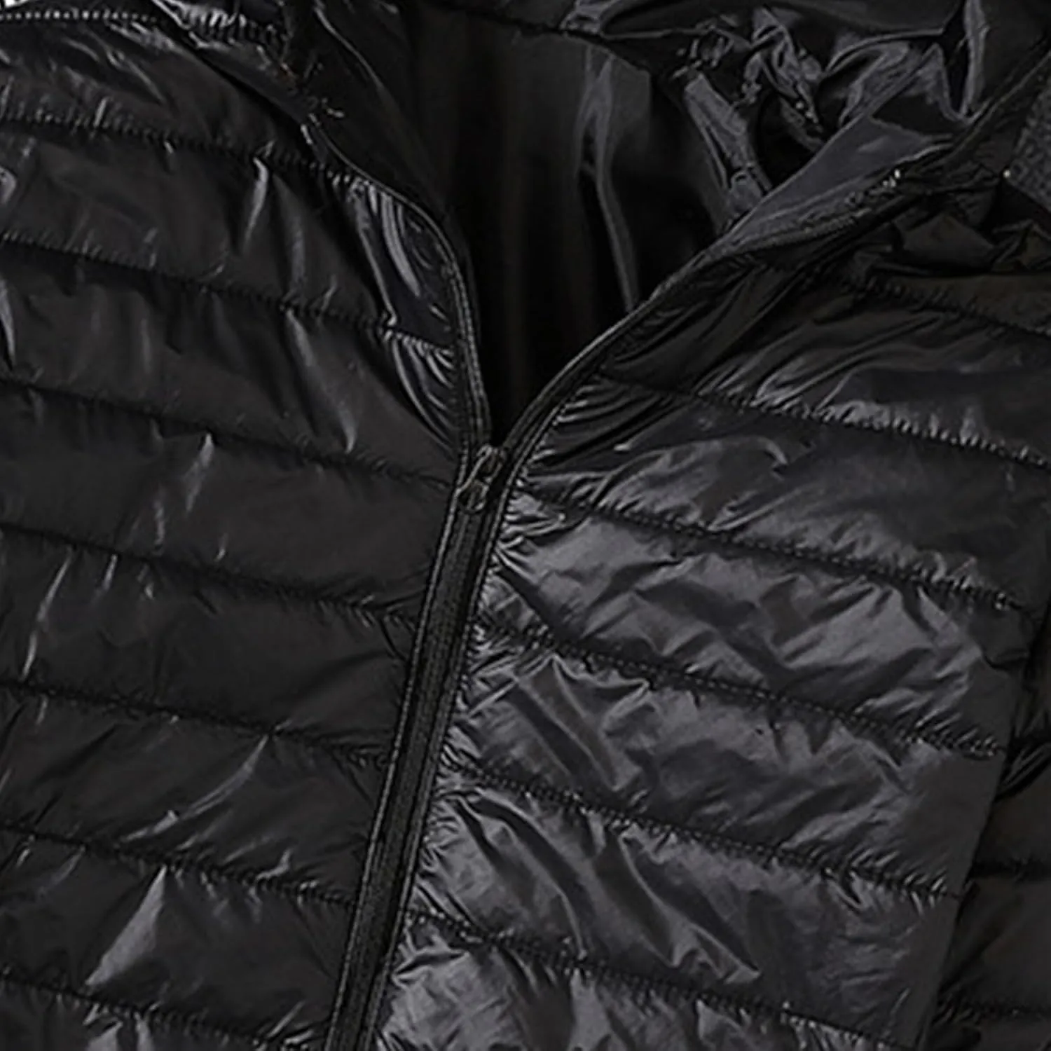 Men Puffer Jacket with Hood, Lightweight Packable Down Jacket Warm Quilted Jacket Plus Size Winter Coat for Hiking