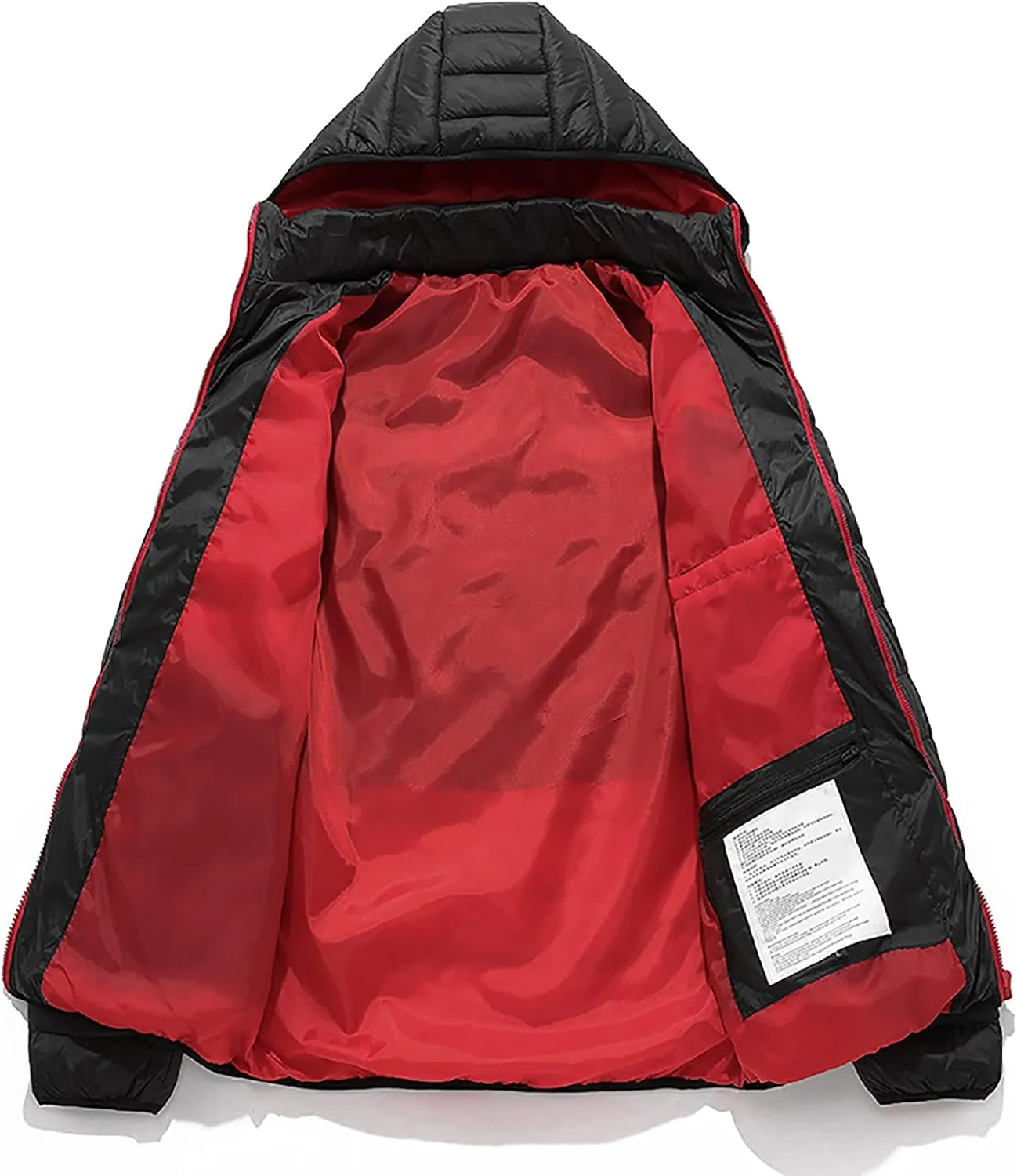 Men Women Heated Coat Rechargeable Smart Heating Hooded Jacket Winter Lightweight Thermal Outdoor Adjustable Warm Puffer Coat