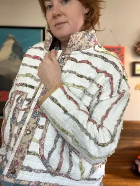 “Ribbon Candy” Quilt Coat - M/L
