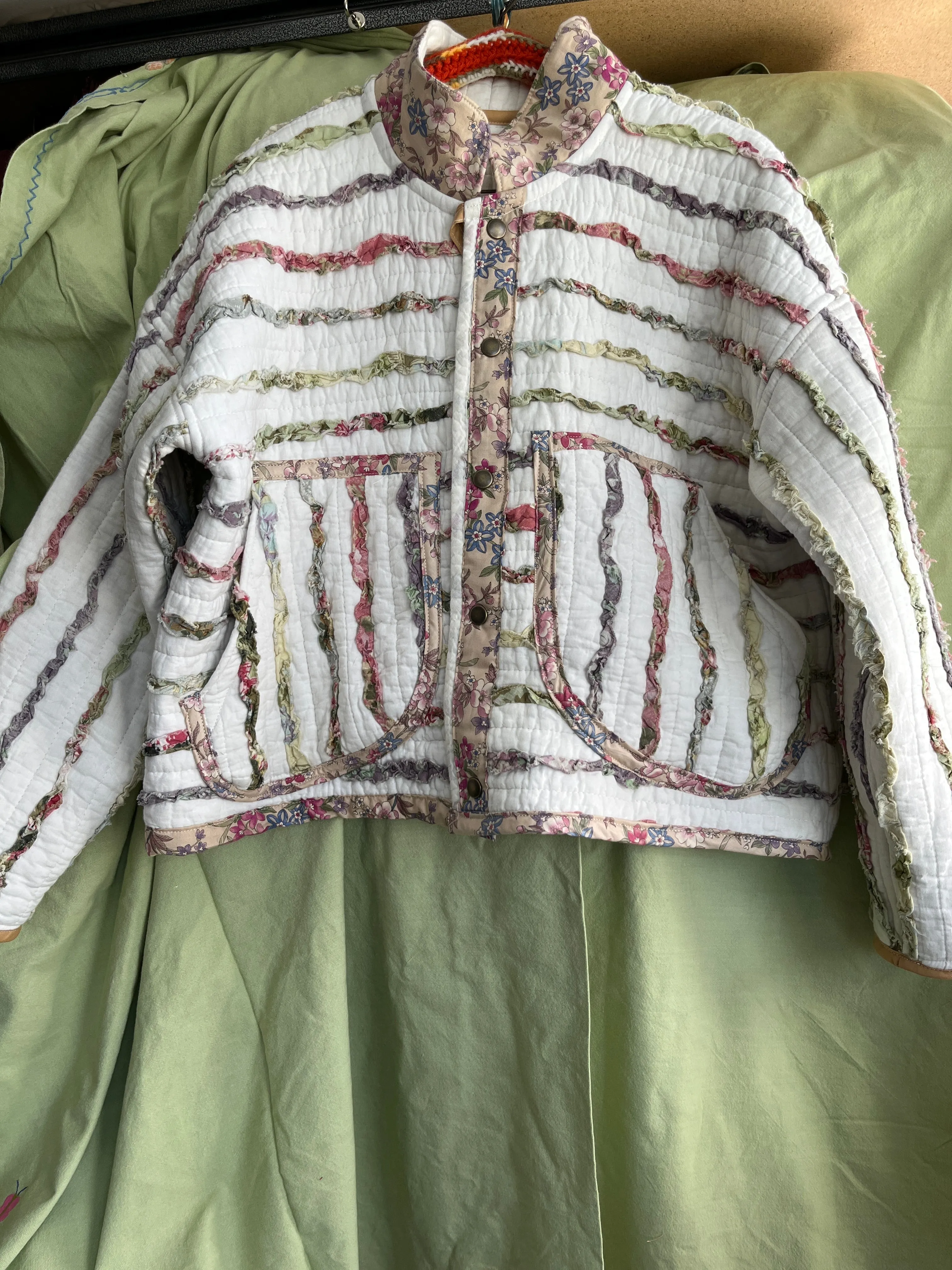 “Ribbon Candy” Quilt Coat - M/L