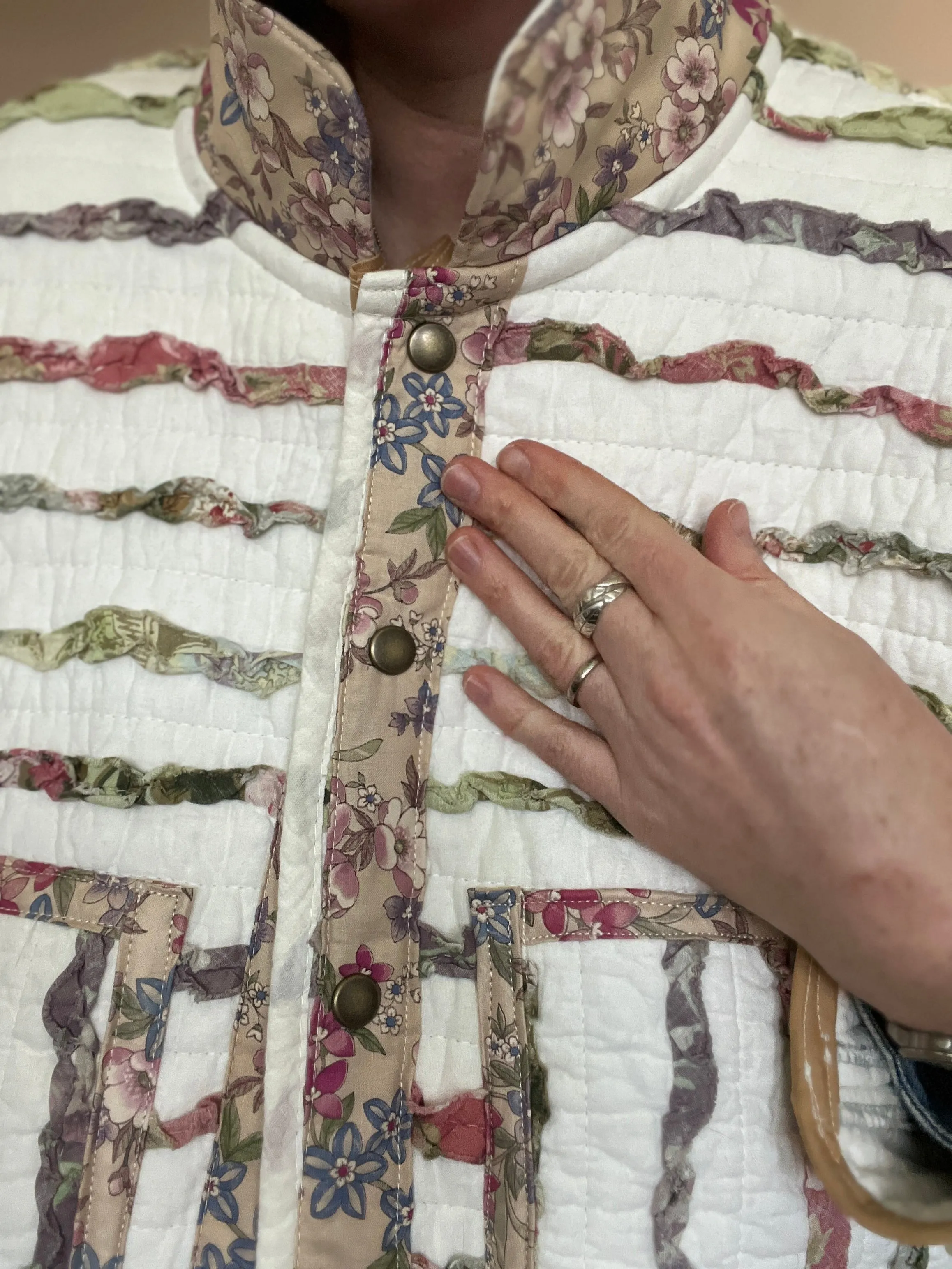 “Ribbon Candy” Quilt Coat - M/L