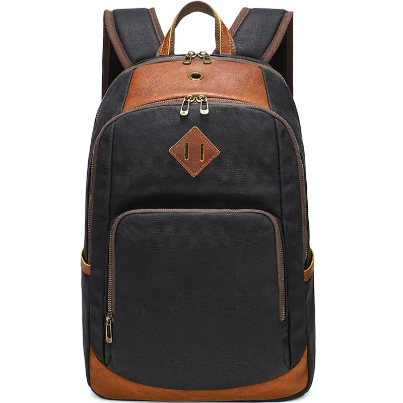 Simply Canvas Backpack Bucket Ruckpack Casual Bookbag