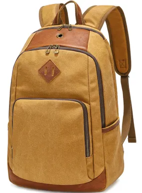 Simply Canvas Backpack Bucket Ruckpack Casual Bookbag