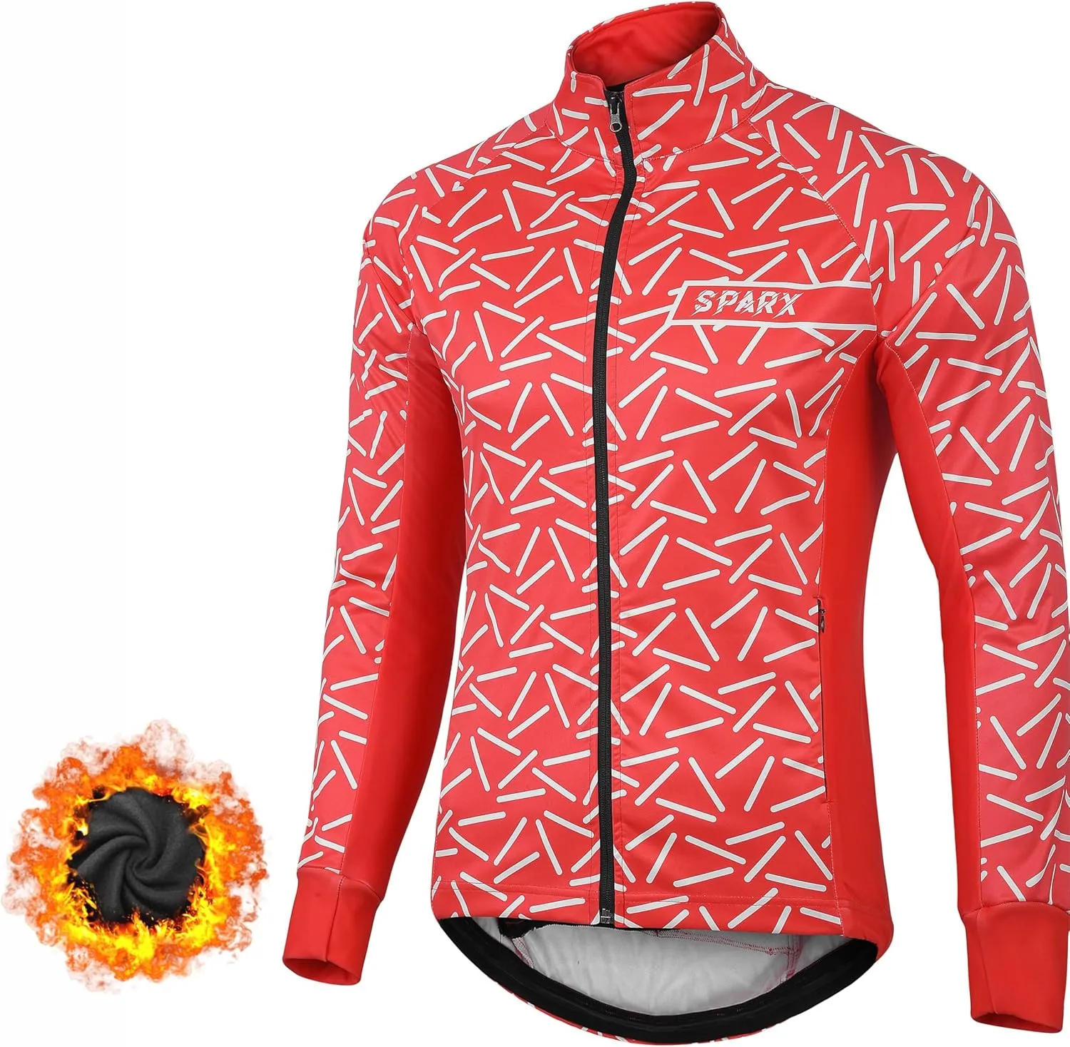 Thermal Softshell Cycling Jacket Windproof Winter Bike Jacket