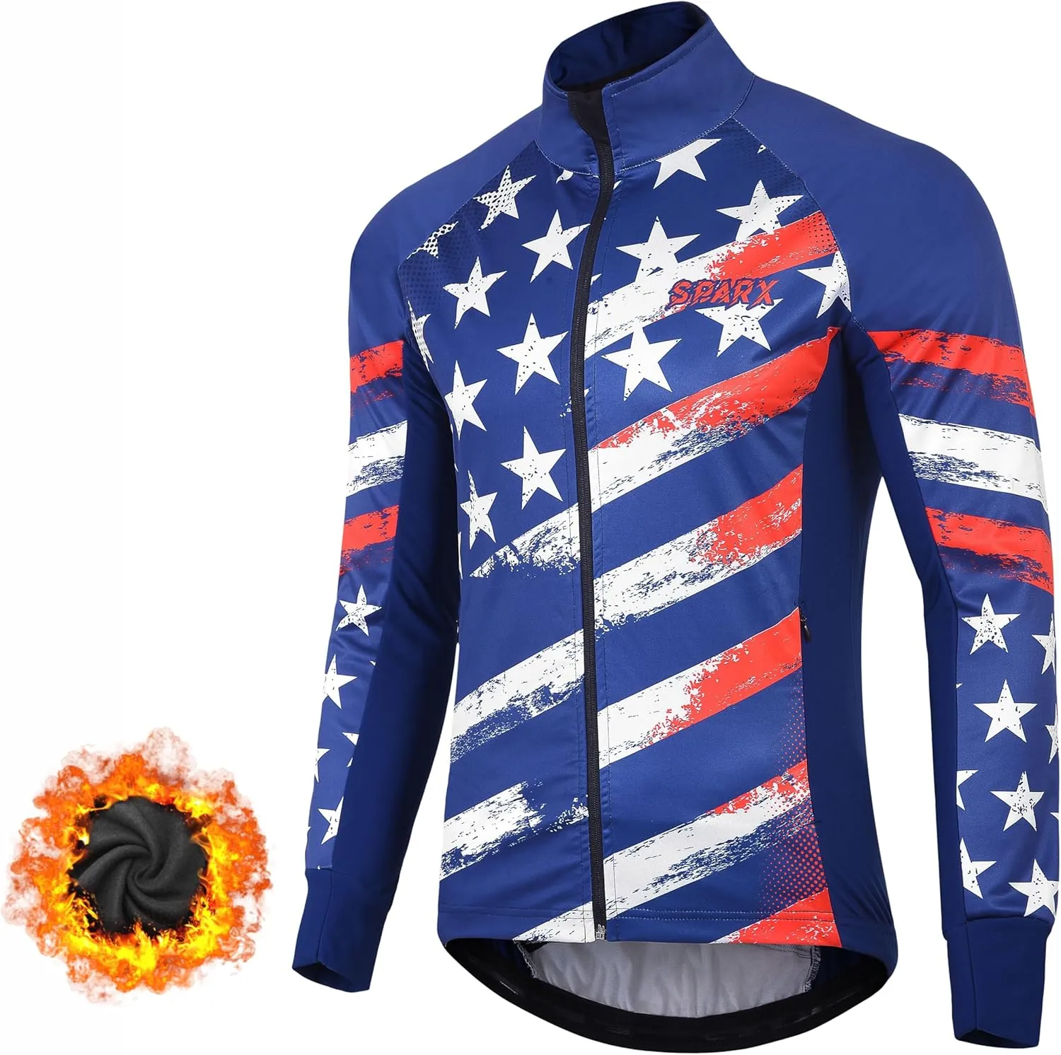 Thermal Softshell Cycling Jacket Windproof Winter Bike Jacket