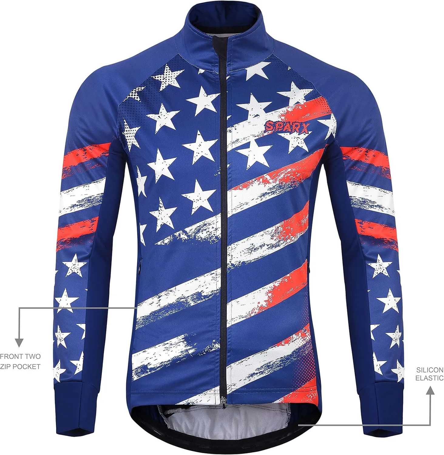 Thermal Softshell Cycling Jacket Windproof Winter Bike Jacket