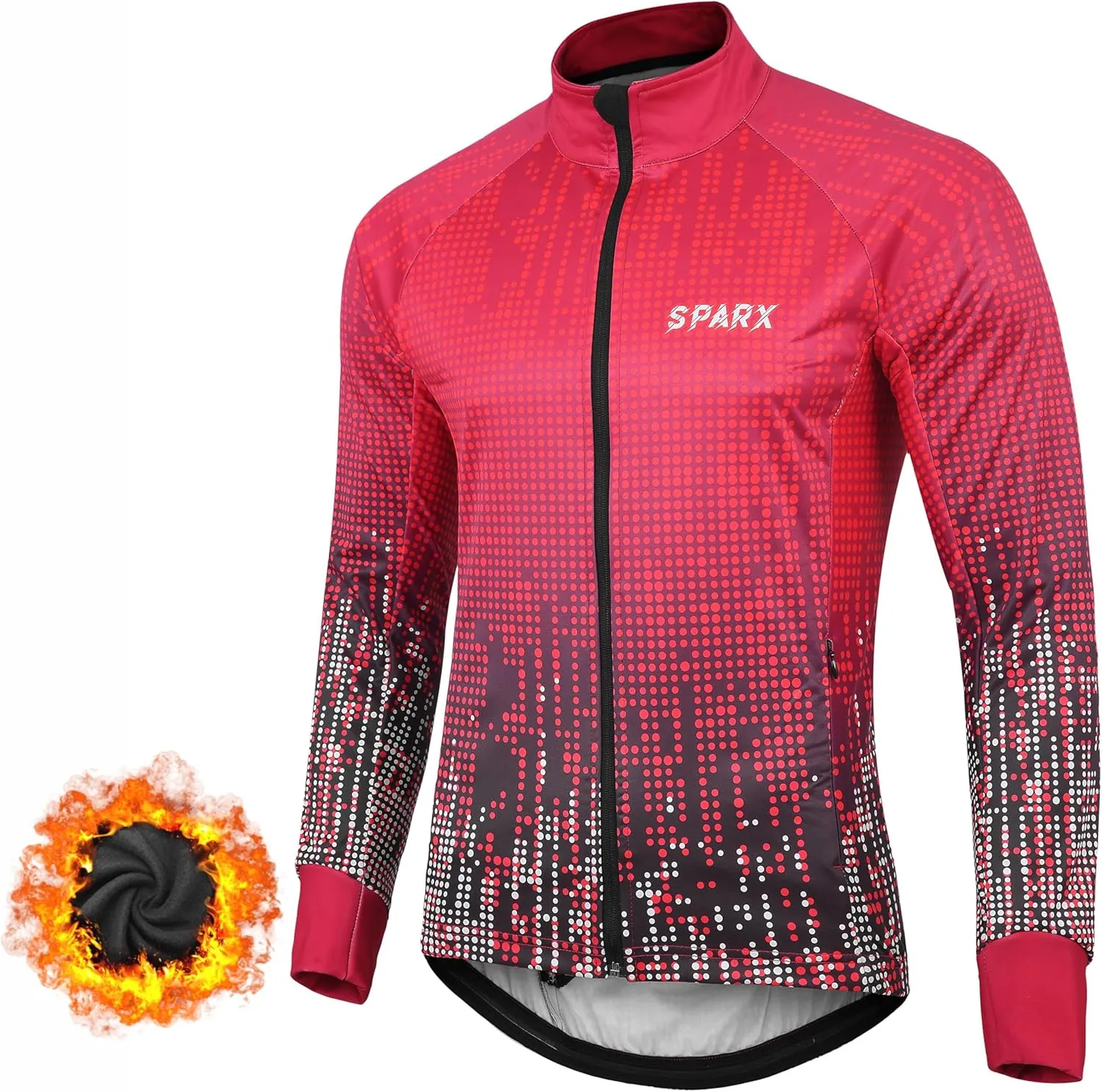 Thermal Softshell Cycling Jacket Windproof Winter Bike Jacket