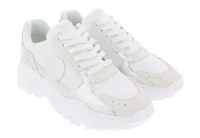 Versace Jeans Couture White/Silver Athletic Fashion Sneakers