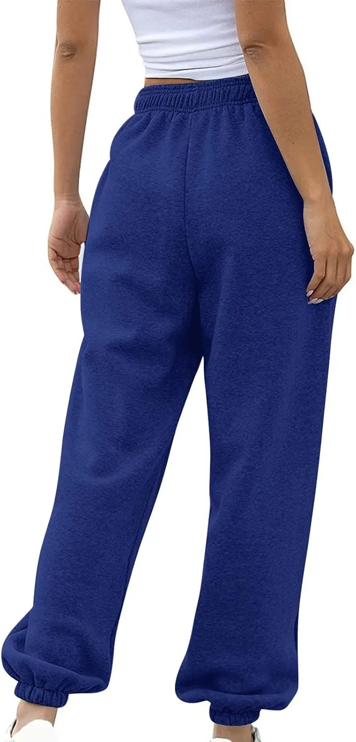 Womens Sweatpants 2024 High Waisted Baggy Sweatpants Joggers Sports Workout Jogger Pants with Pocket Teen Trousers